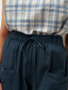 Linen Cropped Trousers for Women, Tapered Leg with Patch Pockets – Comfortable and Versatile Women's Pants