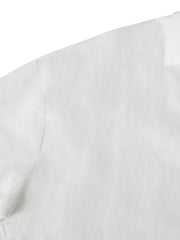 Linen Oversized Women's Shirt with V-Neck, Rounded Hem, and Front Pocket – Comfortable and Stylish