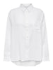 Loose White Linen Blouse – Lightweight Summer Top for Women, Breathable and Versatile Blouse