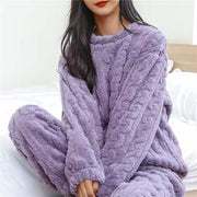Angie's Fleece Pajama Set – Cozy Comfort and Warmth for Cocooning Nights-Cramta