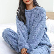 Angie's Fleece Pajama Set – Cozy Comfort and Warmth for Cocooning Nights-Cramta