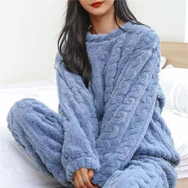 Angie's Fleece Pajama Set – Cozy Comfort and Warmth for Cocooning Nights-Cramta