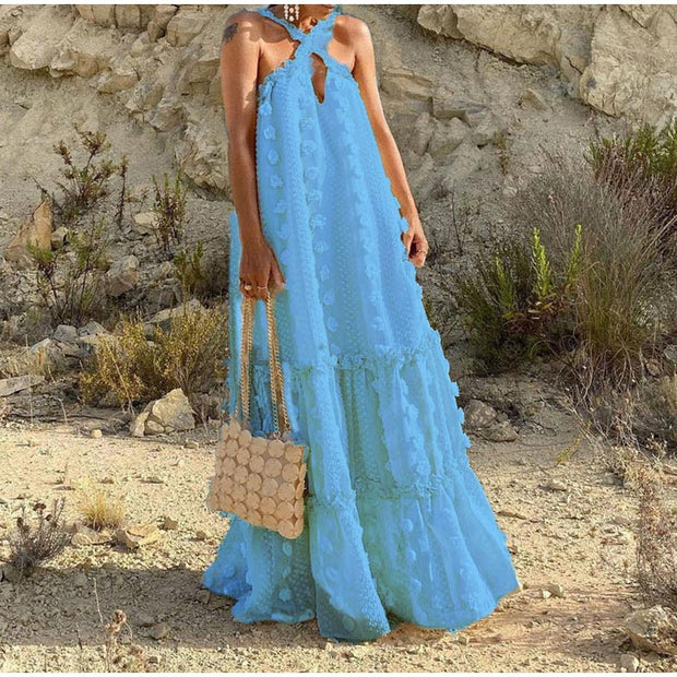 Mariana Summer Dress - Lightweight Polyester Casual Dress for Any Occasion-Cramta