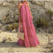 Mariana Summer Dress - Lightweight Polyester Casual Dress for Any Occasion-Cramta