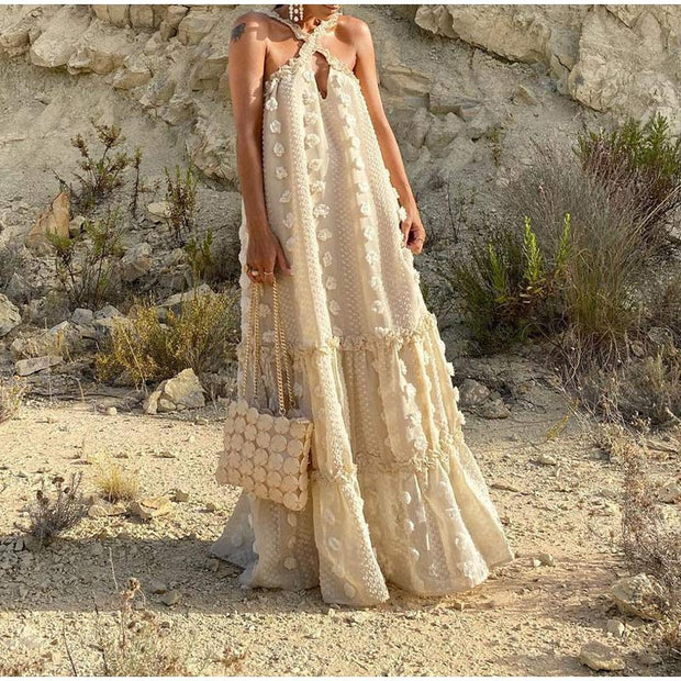 Mariana Summer Dress - Lightweight Polyester Casual Dress for Any Occasion-Cramta