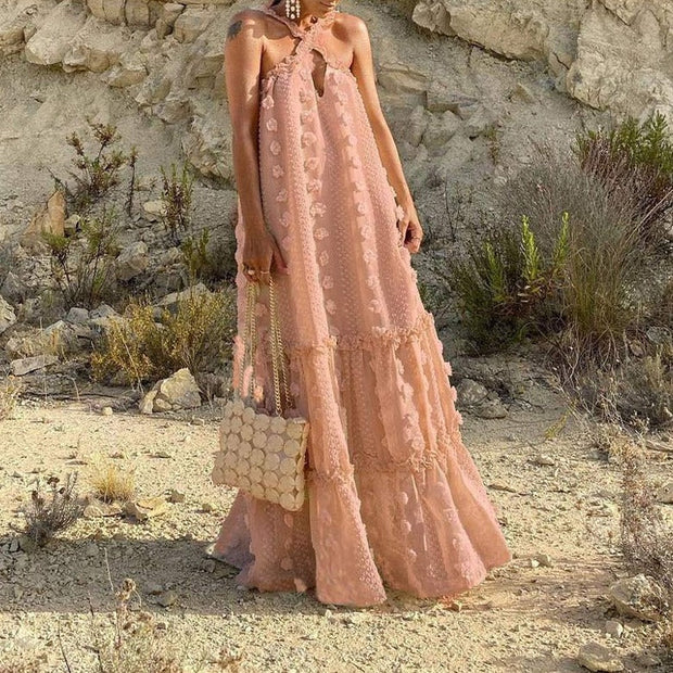 Mariana Summer Dress - Lightweight Polyester Casual Dress for Any Occasion-Cramta