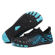 Men's Black Barefoot Shoes with Elastic Rubber Sole for Natural Walking Experience
