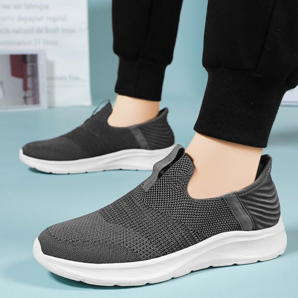 Men's Breathable Orthopedic Slip-On Walking Shoes - Comfortable and Supportive Design