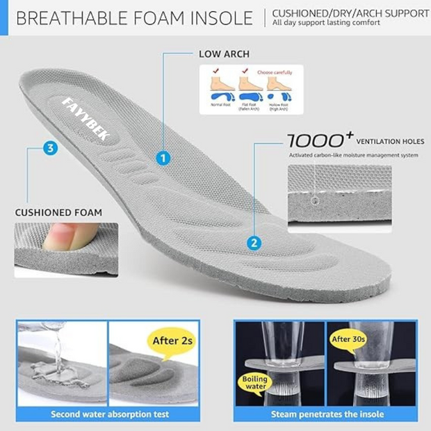 Men's Breathable Orthopedic Slip-On Walking Shoes - Comfortable and Supportive Design