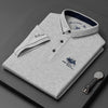 Men's Classic Fit Polo Shirt in Blue – Comfortable Cotton Casual Wear Size L