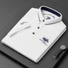 Men's Classic Fit Polo Shirt in Blue – Comfortable Cotton Casual Wear Size L