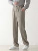 Men's Dress Pants Black Size L Polyester Blend 3