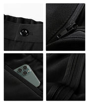 Men's Dress Pants Black Size L Polyester Blend 6