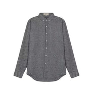 Men's Dress Shirt with Classic Stripe Design – Modern Fit, Structured Point Collar, Versatile Style for Casual and Formal Wear