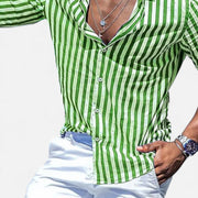 Men's Lightweight Linen Shirt – Breathable Cotton-Linen Blend for Summer, Relaxed Fit, Versatile Style