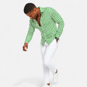 Men's Lightweight Linen Shirt – Breathable Cotton-Linen Blend for Summer, Relaxed Fit, Versatile Style