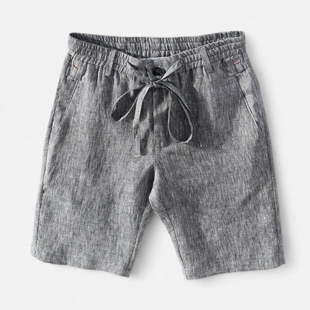 Men's Linen Shorts – Breathable Tailored Fit, Mid-Thigh Length for Summer Style and Comfort