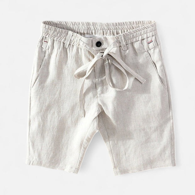Men's Linen Shorts – Breathable Tailored Fit, Mid-Thigh Length for Summer Style and Comfort