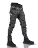 Men's Tactical Cargo Pants - Durable Black Polyester Trousers with Adjustable Fit