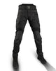 Men's Tactical Cargo Pants - Durable Black Polyester Trousers with Adjustable Fit