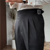 Men's Trousers Black Size M Wool Blend Tailored Fit 0