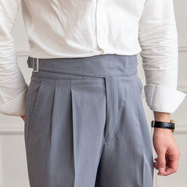 Men's Trousers Black Size M Wool Blend Tailored Fit 2