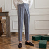 Men's Trousers Black Size M Wool Blend Tailored Fit 7