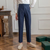 Men's Trousers Black Size M Wool Blend Tailored Fit 9