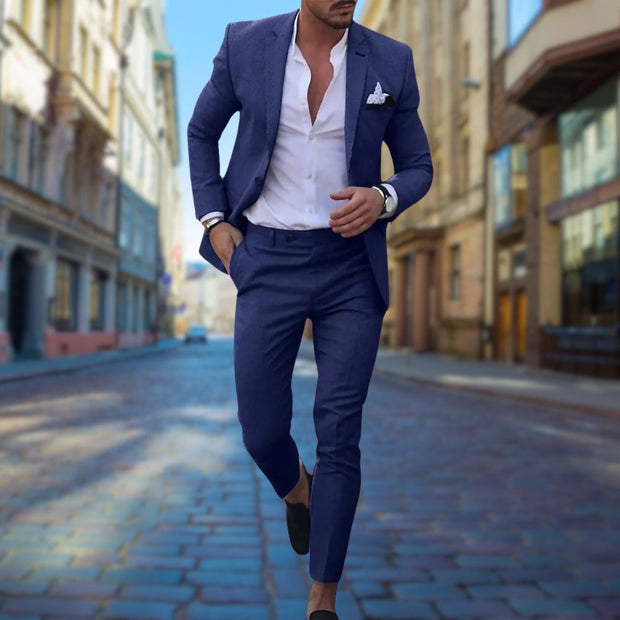 MICHAEL Slim Fit Men's Suit - Unmatched Sophistication and Comfort for All Occasions-Cramta
