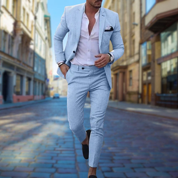 MICHAEL Slim Fit Men's Suit - Unmatched Sophistication and Comfort for All Occasions-Cramta
