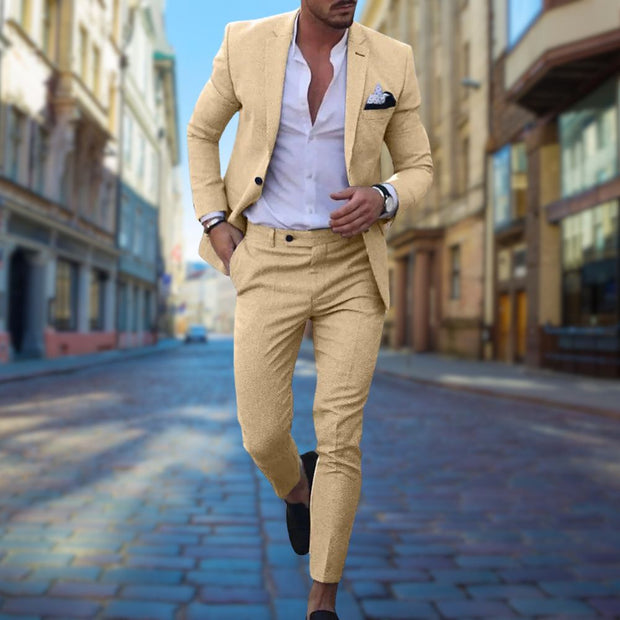 MICHAEL Slim Fit Men's Suit - Unmatched Sophistication and Comfort for All Occasions-Cramta