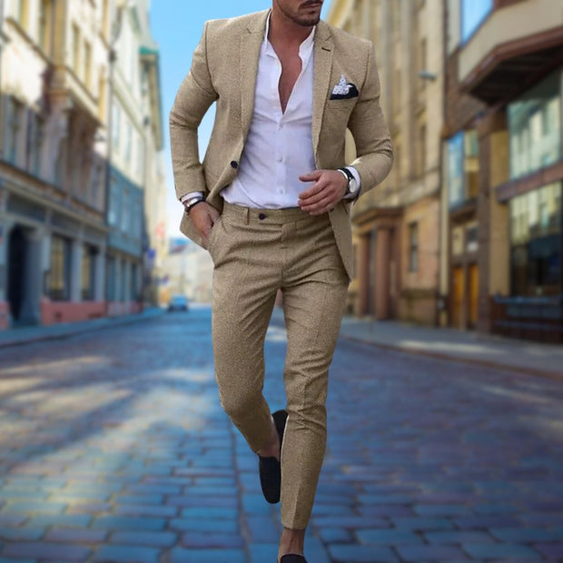 MICHAEL Slim Fit Men's Suit - Unmatched Sophistication and Comfort for All Occasions-Cramta