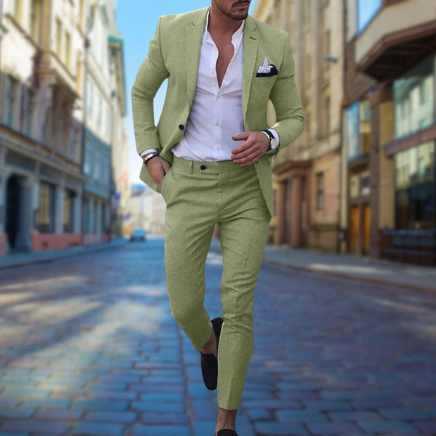MICHAEL Slim Fit Men's Suit - Unmatched Sophistication and Comfort for All Occasions-Cramta