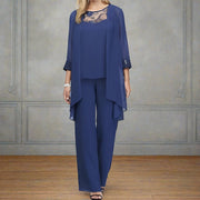 Bonafita Pascalle – Elegant 3-Piece Cotton Set for Women-Cramta