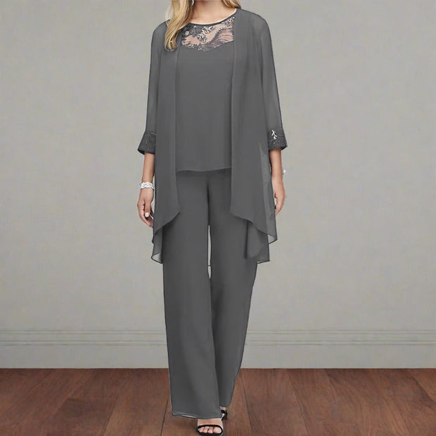 Bonafita Pascalle – Elegant 3-Piece Cotton Set for Women-Cramta