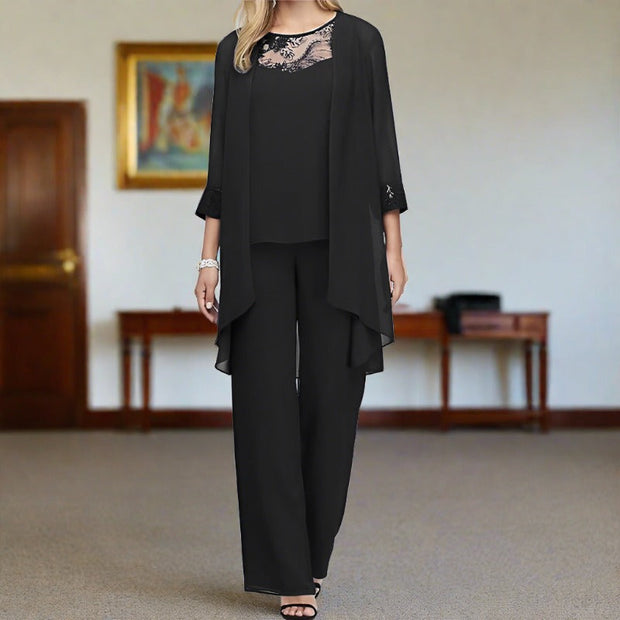 Bonafita Pascalle – Elegant 3-Piece Cotton Set for Women-Cramta