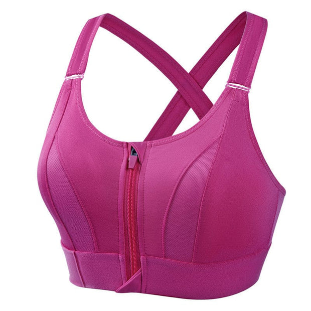 Audrey | Sports Bra with Zipper Closure for Unmatched Comfort and Support-Cramta