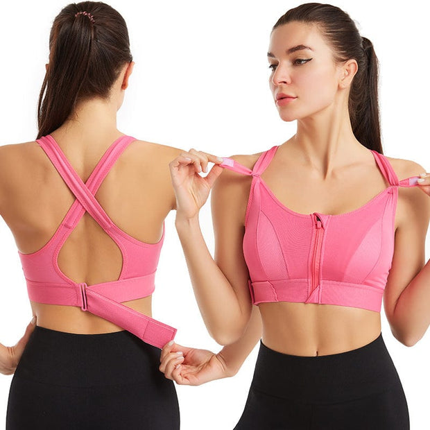 Audrey | Sports Bra with Zipper Closure for Unmatched Comfort and Support-Cramta