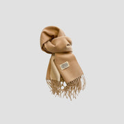 Ursula Ultra Soft Faux Cashmere Scarf with Reversible Design and Elegant Fringes-Cramta