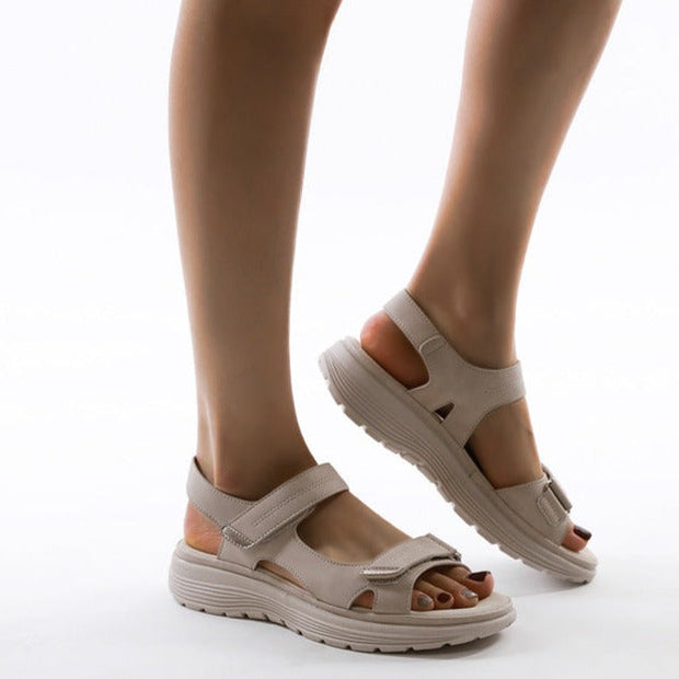 Orthopedic Bungee Sandals for Women with Arch Support and Cushioning – Comfortable Footwear for Pain Relief-Cramta