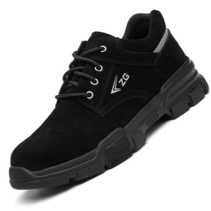 Orthopedic Safety Shoes with Steel Toe and Slip-Resistant Sole – Ergonomic Durable Work Boots for Comfort and Protection-Cramta