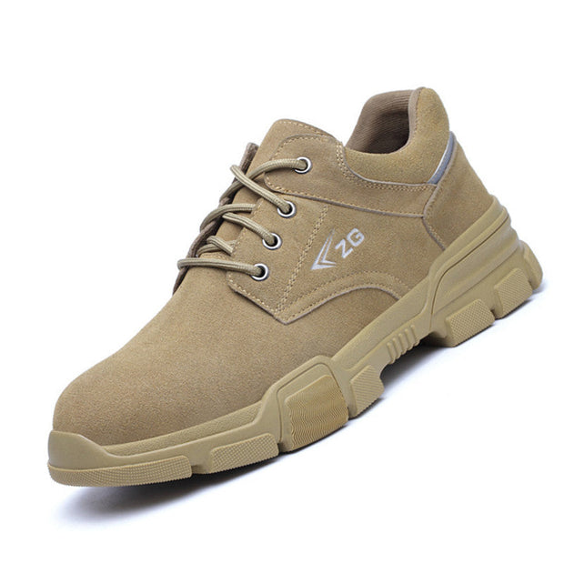 Orthopedic Safety Shoes with Steel Toe and Slip-Resistant Sole – Ergonomic Durable Work Boots for Comfort and Protection-Cramta