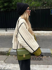Quilted Jacket with Contrast Piping – Stylish Layer for Everyday Elegance