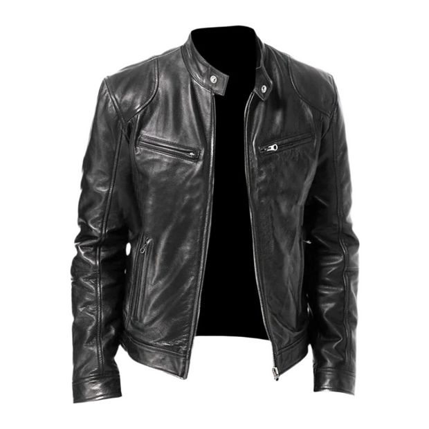 Premium Leather Jacket for Men by Wilhelm – Sophisticated Elegance and Unmatched Comfort in Genuine Leather-Cramta