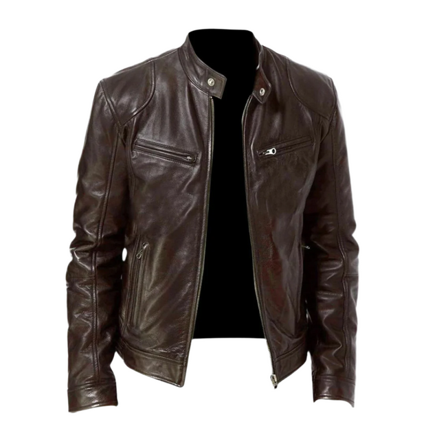 Premium Leather Jacket for Men by Wilhelm – Sophisticated Elegance and Unmatched Comfort in Genuine Leather-Cramta
