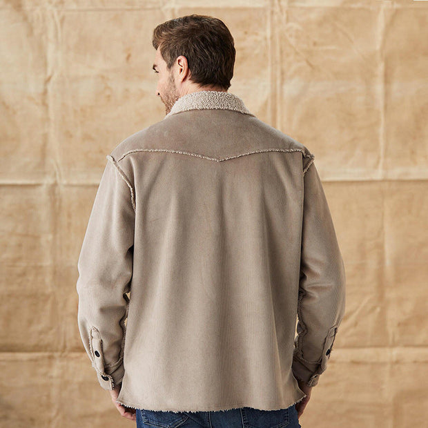 Ridgeline Sherpa Shirt Jacket with Soft Fleece Lining – Heavyweight Outer Shell for Comfort and Warmth