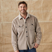 Ridgeline Sherpa Shirt Jacket with Soft Fleece Lining – Heavyweight Outer Shell for Comfort and Warmth