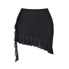 Ruffle Two Piece Set for Women - Stylish Crop Top and Mini Skirt Matching Co Ord Set-Cramta