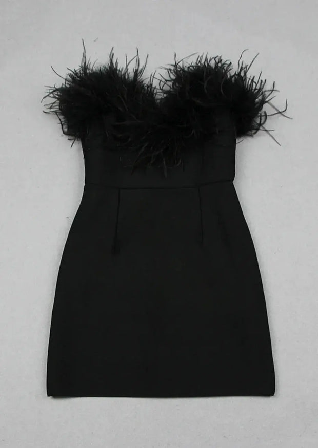 Alessandra Mini Dress – Onyx Black Elegance for an Unforgettable Style-Cramta