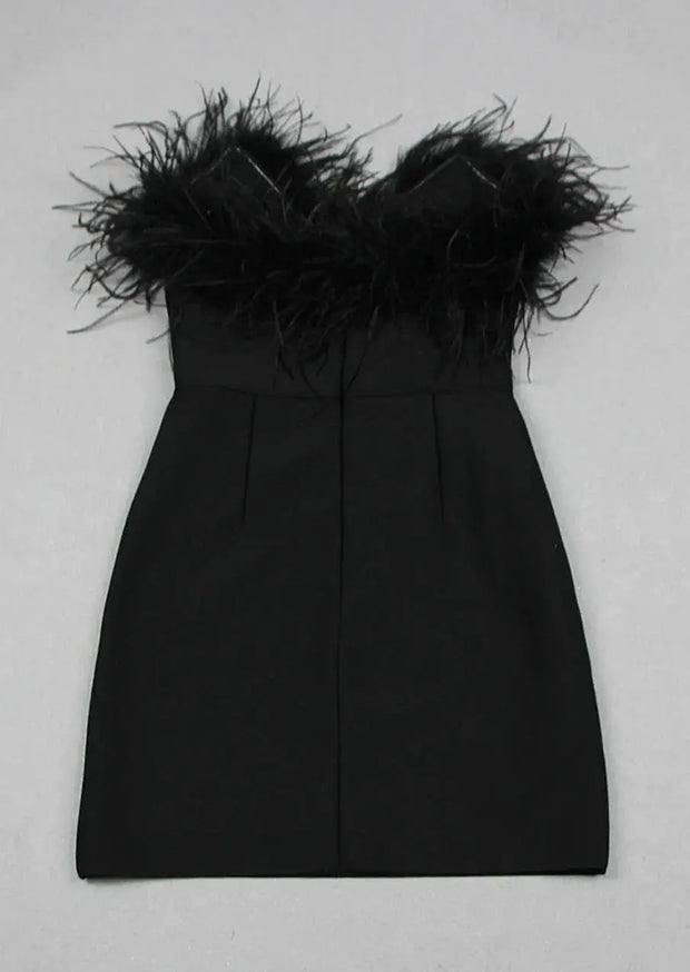 Alessandra Mini Dress – Onyx Black Elegance for an Unforgettable Style-Cramta